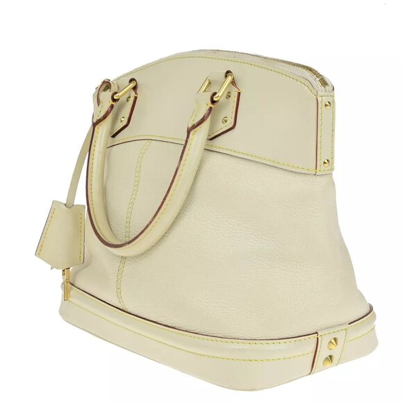 LOUIS VUITTON Suhali Lockit PM Hand Tote Bag White Gold France M91887 34SH945 - Picture 10 of 16